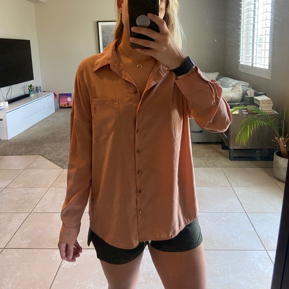 Oversized F21 button down